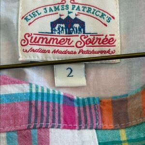 KJP madras mini dress